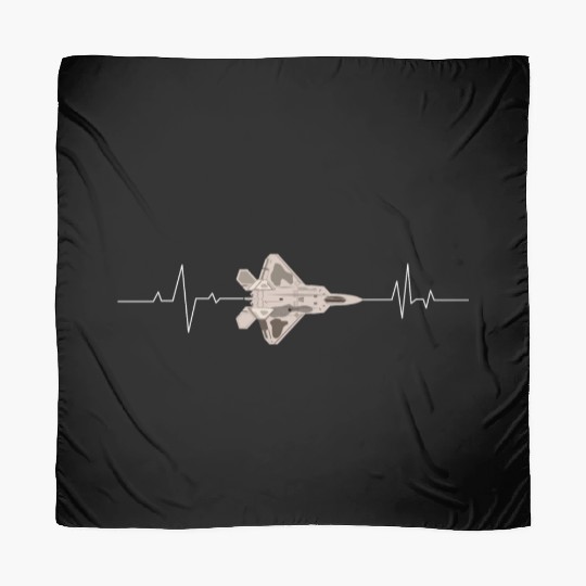 f22 raptor heart beat Scarves