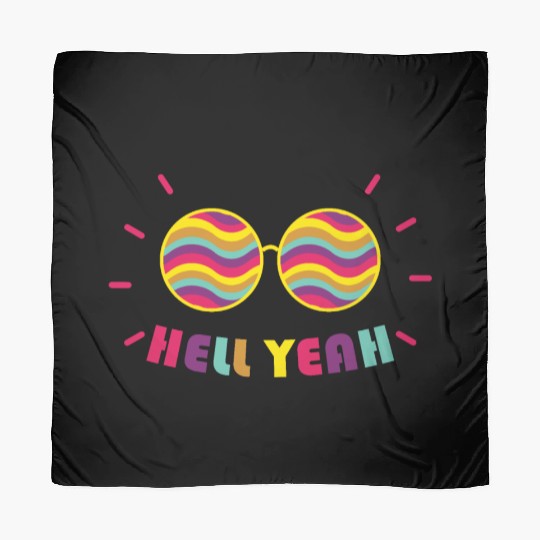 Pride Month - Hell Yeah - Rainbow Glasses Scarves