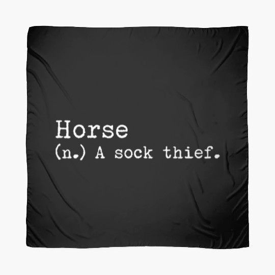 A Sock Thief Horse Scarves