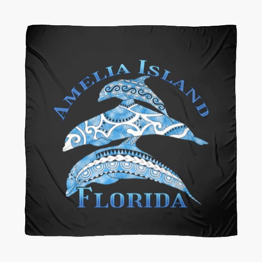 Amelia Island Florida Vacation Tribal Dolphins Scarves