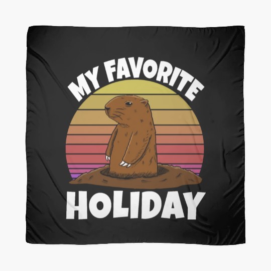 My Favourite Holiday Groundhog Scarves