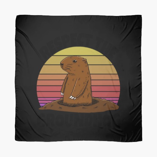 Respect The Groundhog Scarves