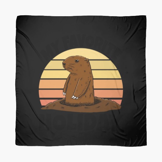 My Favourite Holiday Groundhog Scarves