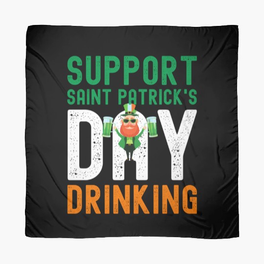 Support Saint Patrick's Day Drinking Scarves