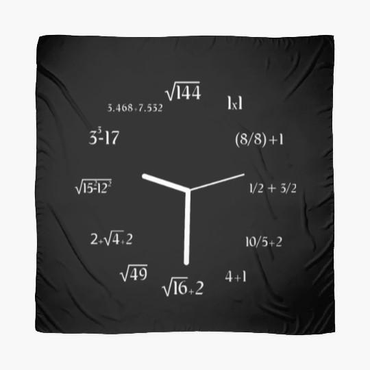 Math Meme Math Equation Joke Funny Math Clock Scarves