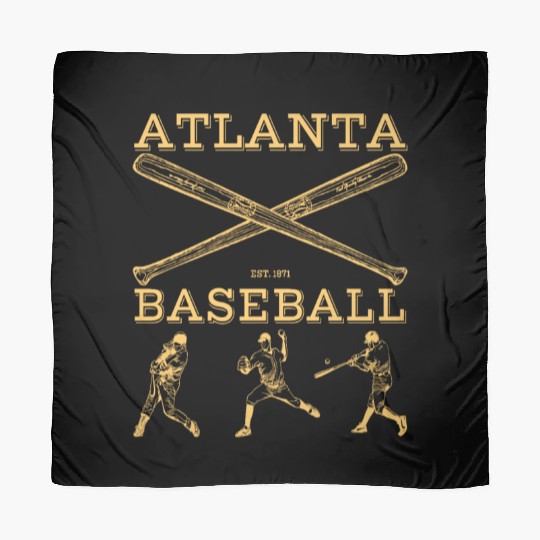 Vintage Atlanta Baseball est 01 Scarves
