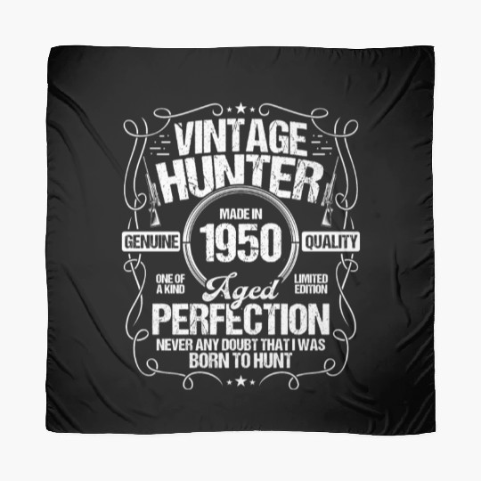 1950 Hunting for Boar Hunter Dog 1950 Year Born Scarves