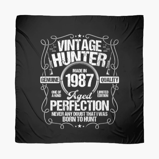 1987 Hunting for Boar Hunter Dog 1987 Year Born Scarves