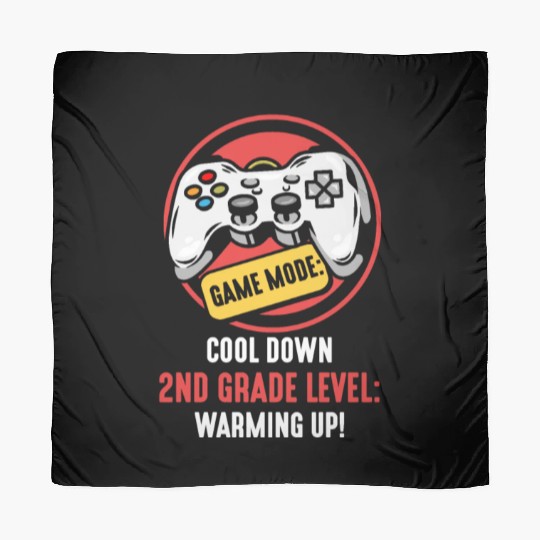 Kids Back to School Gamer Mode 2nd Grade Level Scarves