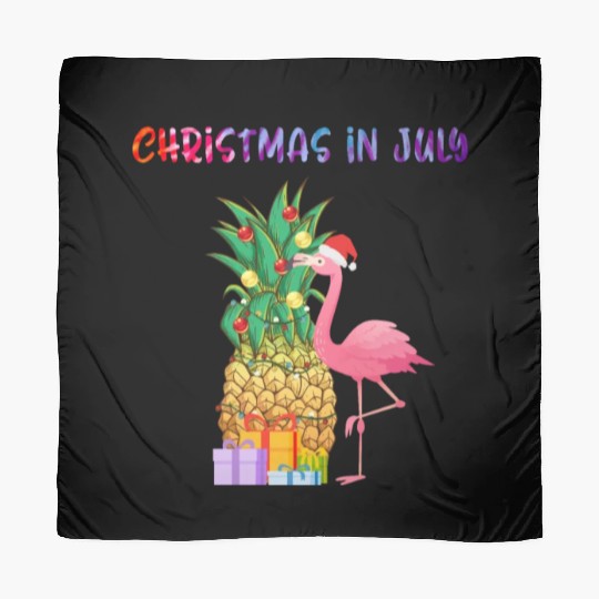 Christmas In July Pineapple Xmas Tree Lights Scarves