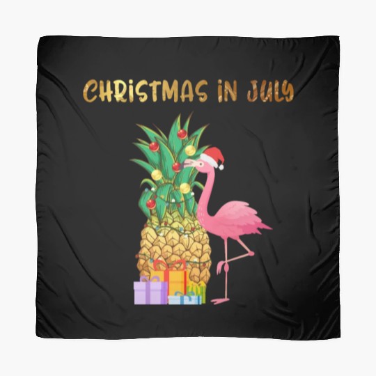Christmas In July Pineapple Xmas Tree Lights Scarves