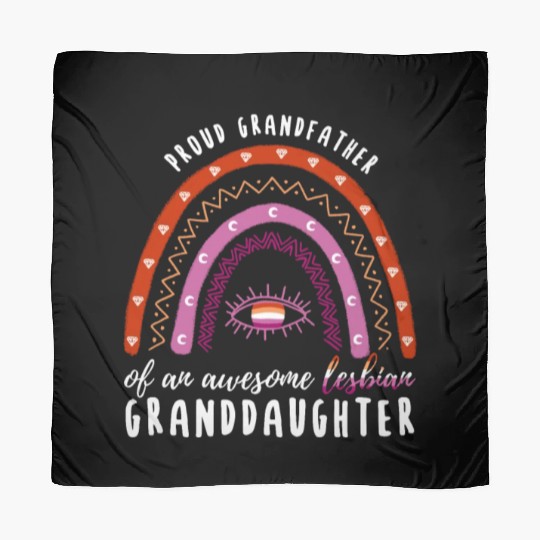 Rainbow Grandfather Lesbian Granddaughter Scarves