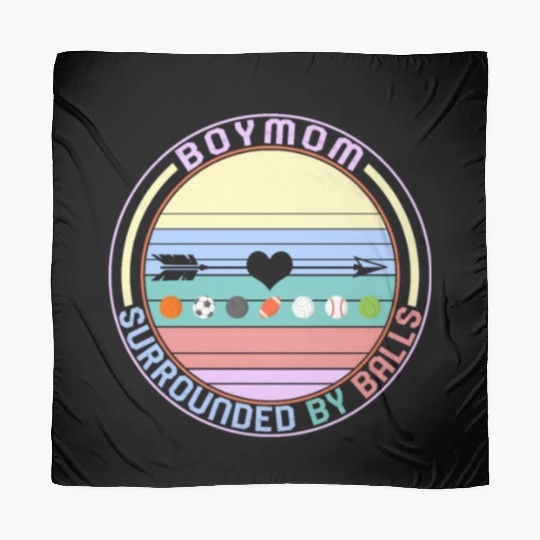 Boy Mom Scarves, Surrounded By Balls Mother's Day