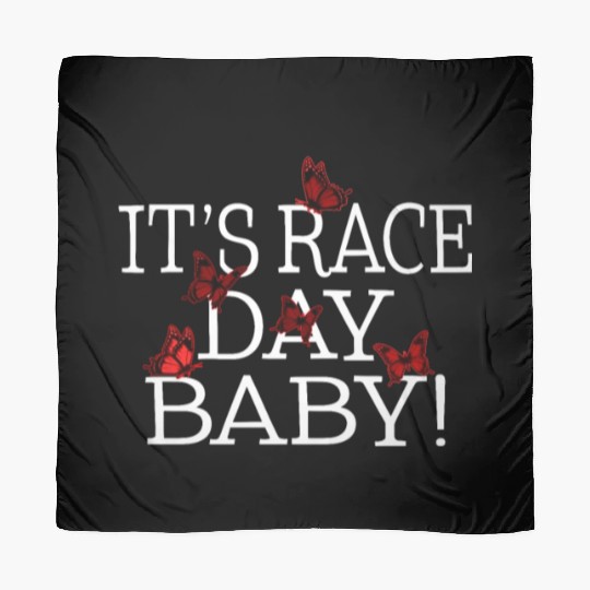 Racing Scarves, It's Race Day Baby Butterfly Scarves,