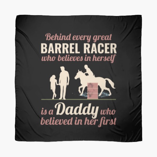 Barrel Racer Racing Horse Riding Dad Fathers day Scarves