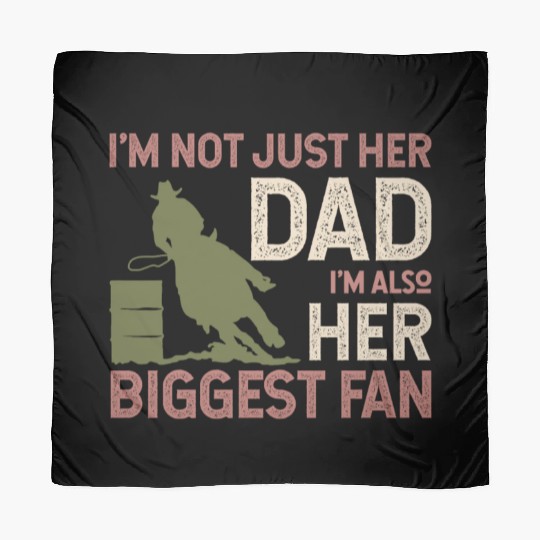 Barrel Racer Racing Horse Riding Dad Fathers day Scarves