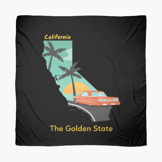 California The Golden State Scarves