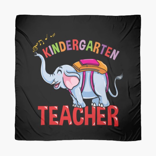 Back To School Elephant Kindergarten Teacher Scarves