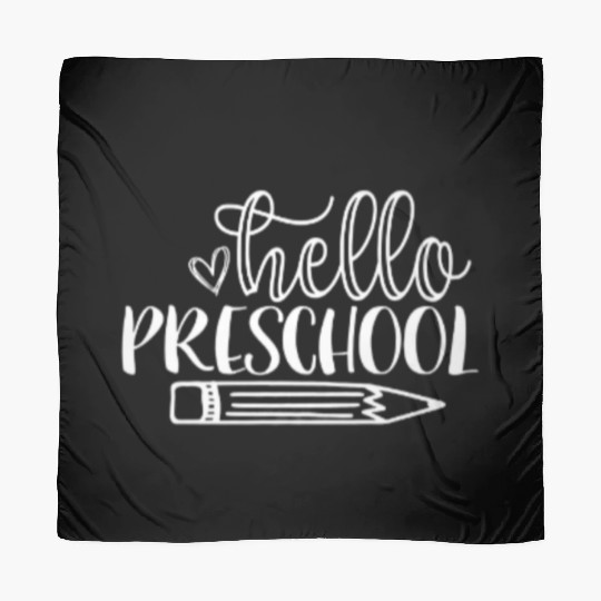 Back to School Hello Preschool Student Teacher Scarves