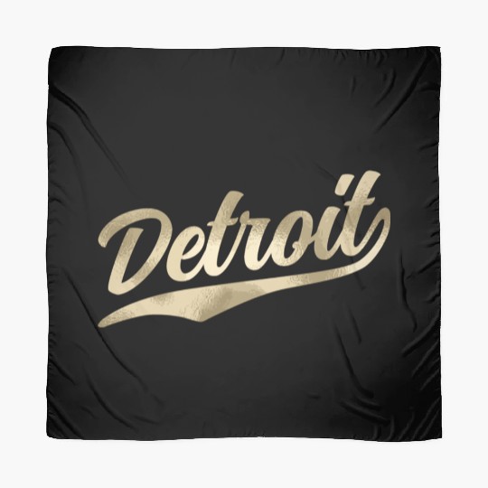 Detroit Michigan Cool Retro 1970S Vintage Scarves