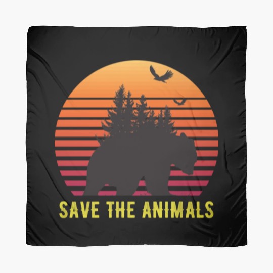 Save The Animals Earth Day Scarves