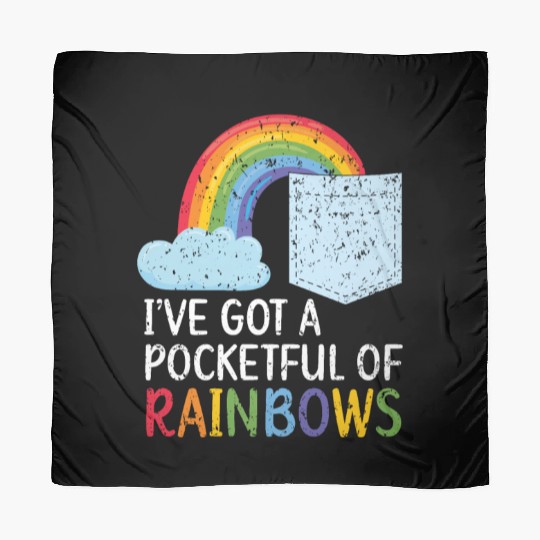 I've Got A Pocketful Of Rainbows Rainbow Lover Scarves