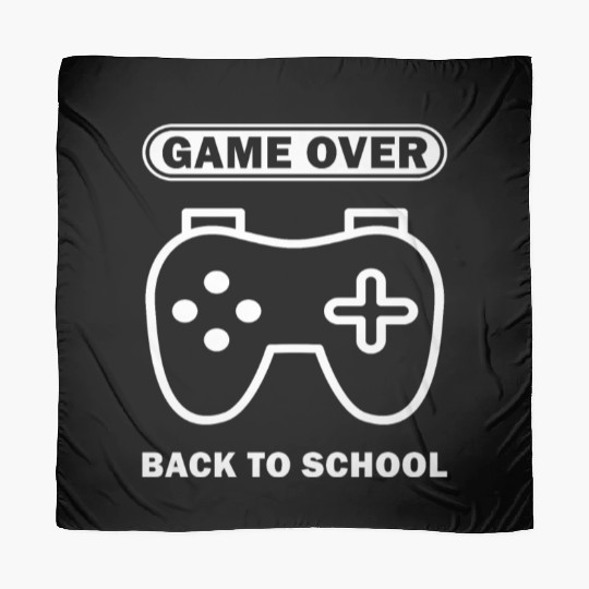 Game Over Back To School Funny Video Gamer Gaming Scarves