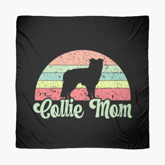 Collie Mom Dog Puppy Paw Border Collie Mothers Day Scarves