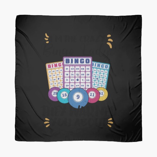 Bingo Card Game Grandma Bingo Player Bingo Cards Scarves