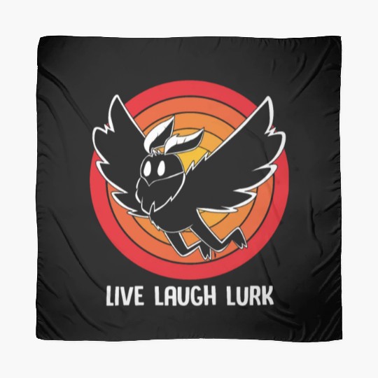 Funny Cryptid Live Laugh Lurk Mothman Scarves
