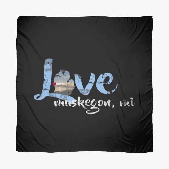 Vintage Love Muskegon Michigan Scarves