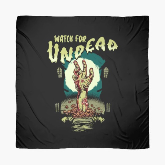 Watch For Undead Halloween Zombie Hand Spooky Scar Scarves