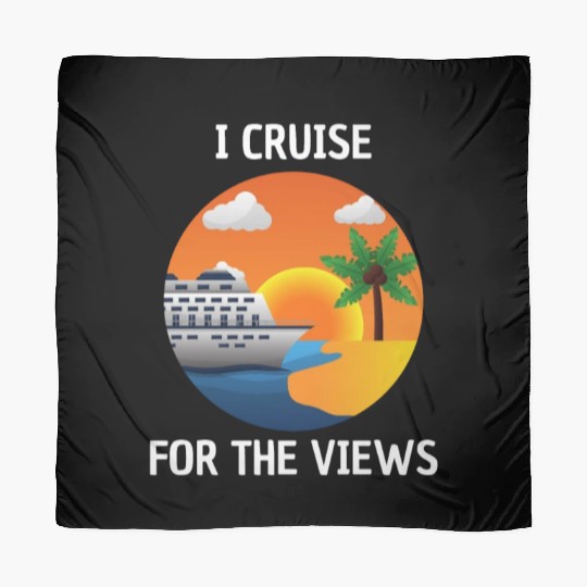 Cruise for the Views Vaction Ship Mardi Gras Scarves