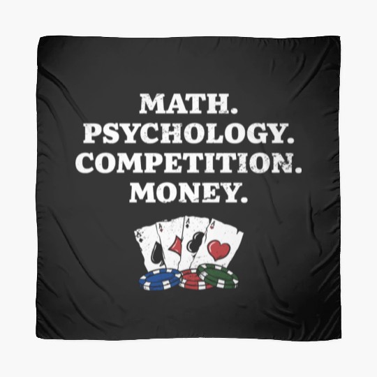 Math Psychology Competition Money Gambler Poker Scarves