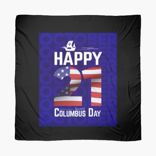 Columbus Day Since 1492 Christopher Columbus Scarves