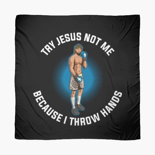 Try Jesus Not Me Funny Jesus Gift Scarves