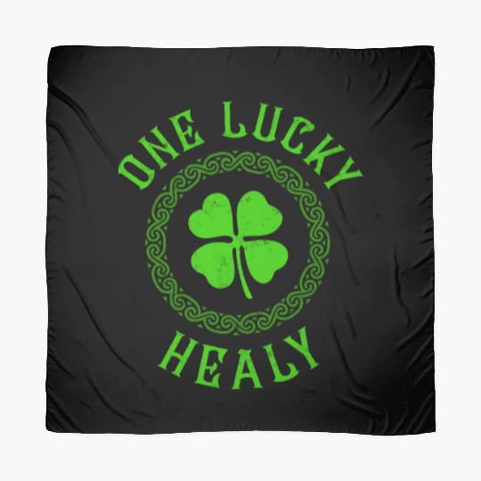 One Lucky Hart Irish Family Four Leaf Clover Scarves
