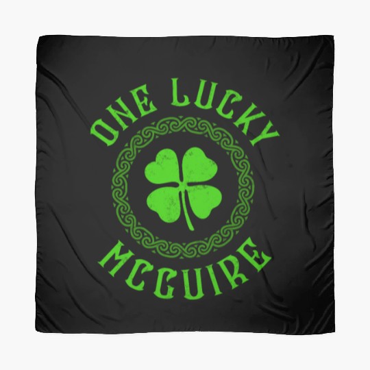 One Lucky McGuire Irish Family Four Leaf Clover Scarves