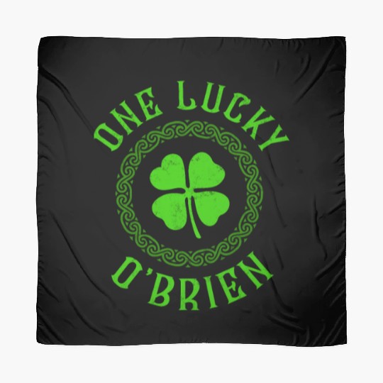 One Lucky O'Brien Irish Family Four Leaf Clover Scarves