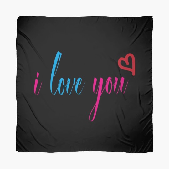i love you Scarves