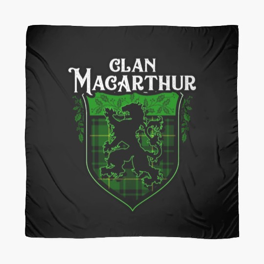 Clan MacArthur Scottish Tartan Rampant Lion Celtic Scarves