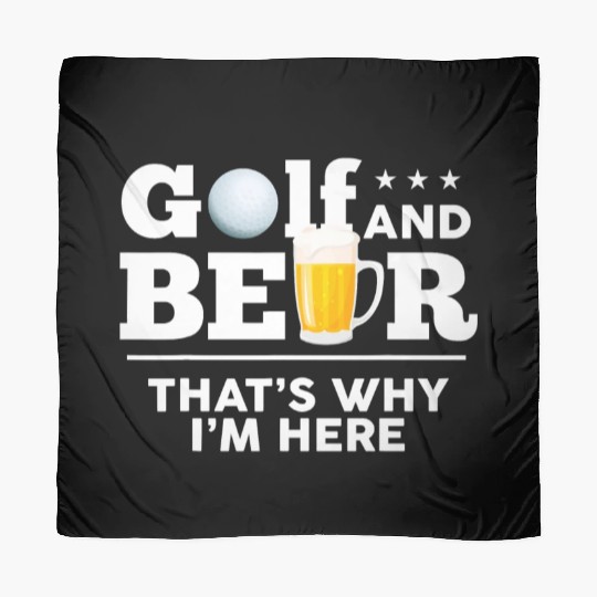 Golf and Beer Joke Dad Funny Fathers Day Drinking Scarves