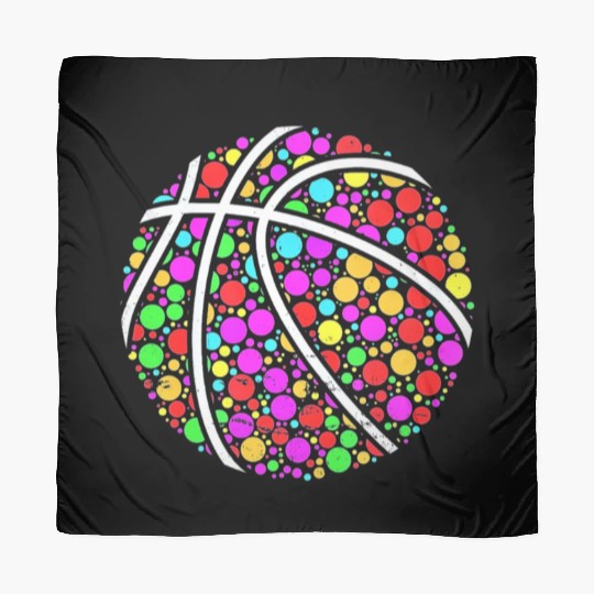 International Dot Day Colored Basketball Polka Dot Scarves