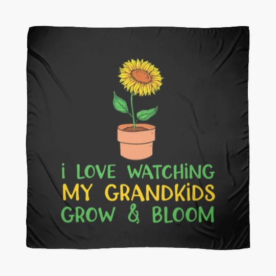 Womens I Love Watching My Grandkid Sunflower Scarves