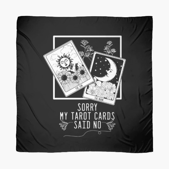 Gothic Moon Sun Tarot Card Said No Halloween Scarves