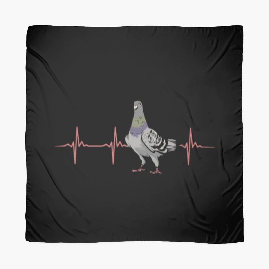 Pigeon Heartbeat Design Scarves