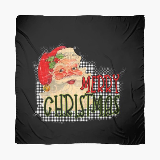 Retro Santa Merry Christmas Scarves