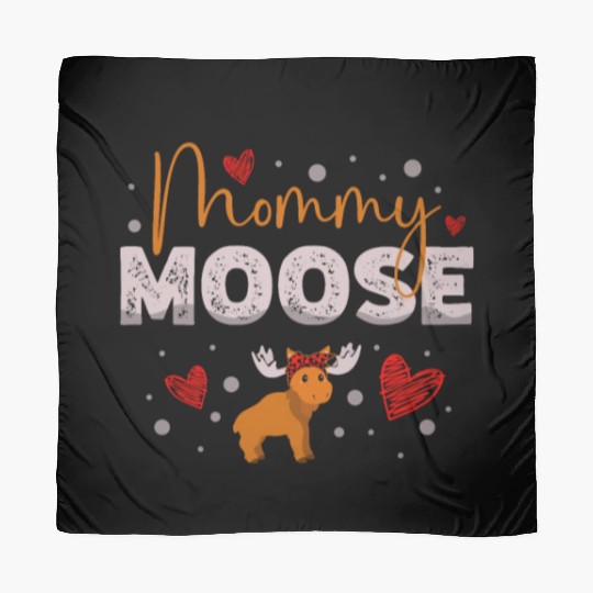 Mommy Moose Wildlife Animal Alces Deer Mothers Day Scarves