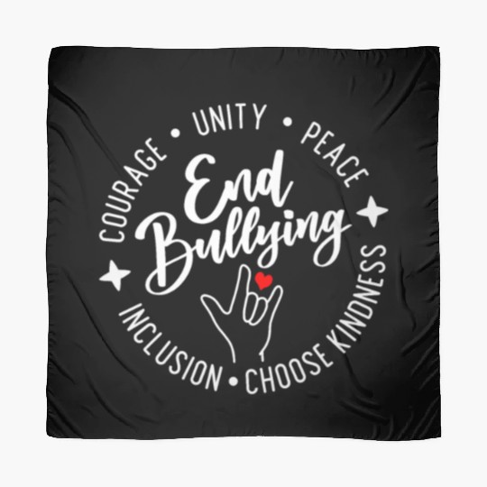 End Bullying. Choose Kindness. Unity. Peace. Scarves