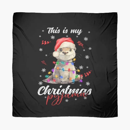Winter Christmas Pyjama Otter Scarves